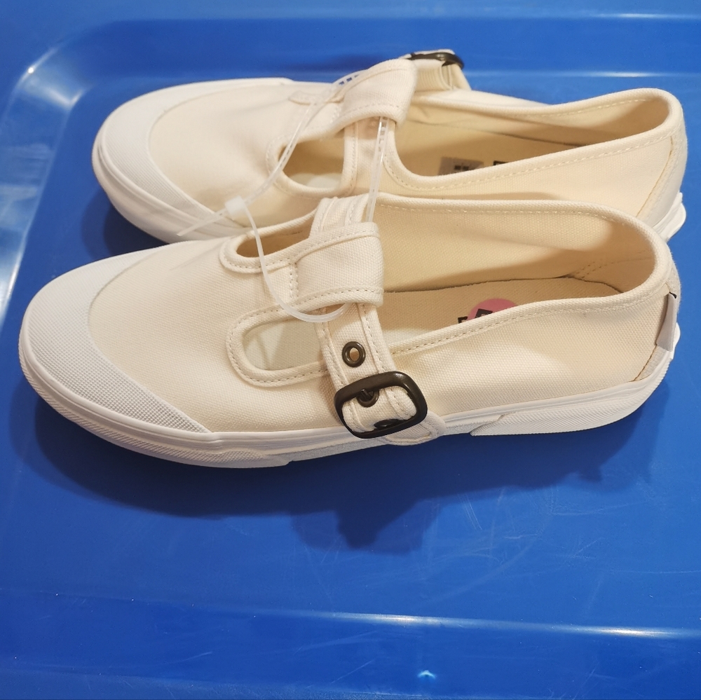 Vans Style 93 Mary Jane Women Cream Shoes Women 7 Men 5.5 NWT - Picture 7 of 10